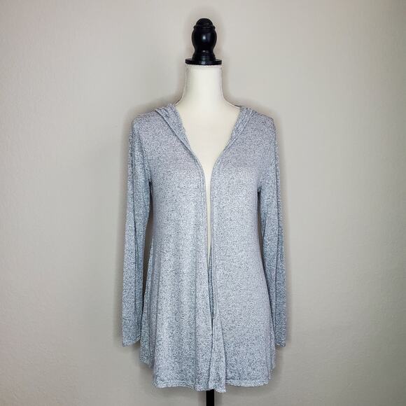 Urban Outfitters Sweaters - Urban Outfitters Gray Hooded Cardigan Medium